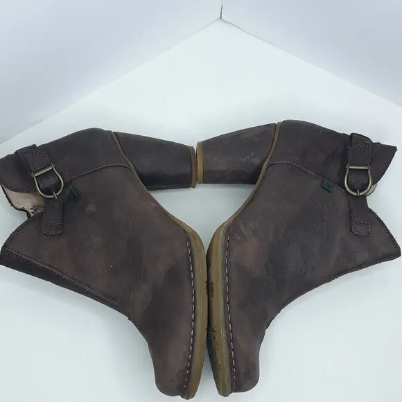 El Naturalista Colobri Brown Leather Boot Sz 38 EU/7 US