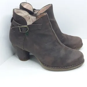 El Naturalista Colobri Brown Leather Boot Sz 38 EU/7 US