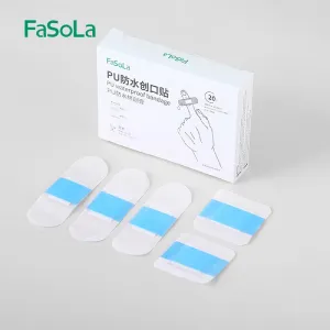 FaSoLa PU Waterproof Bandages - 72*25mm (15 Pieces) & 38*38mm (5 Pieces)