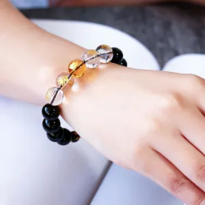 Feng Shui Chinese Zodiac Obsidian Lucky Bracelets For Men and Women