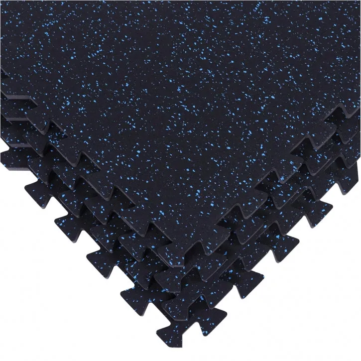 Fitnessgulv gummi 1 cm tykt (58,5 x56 cm)