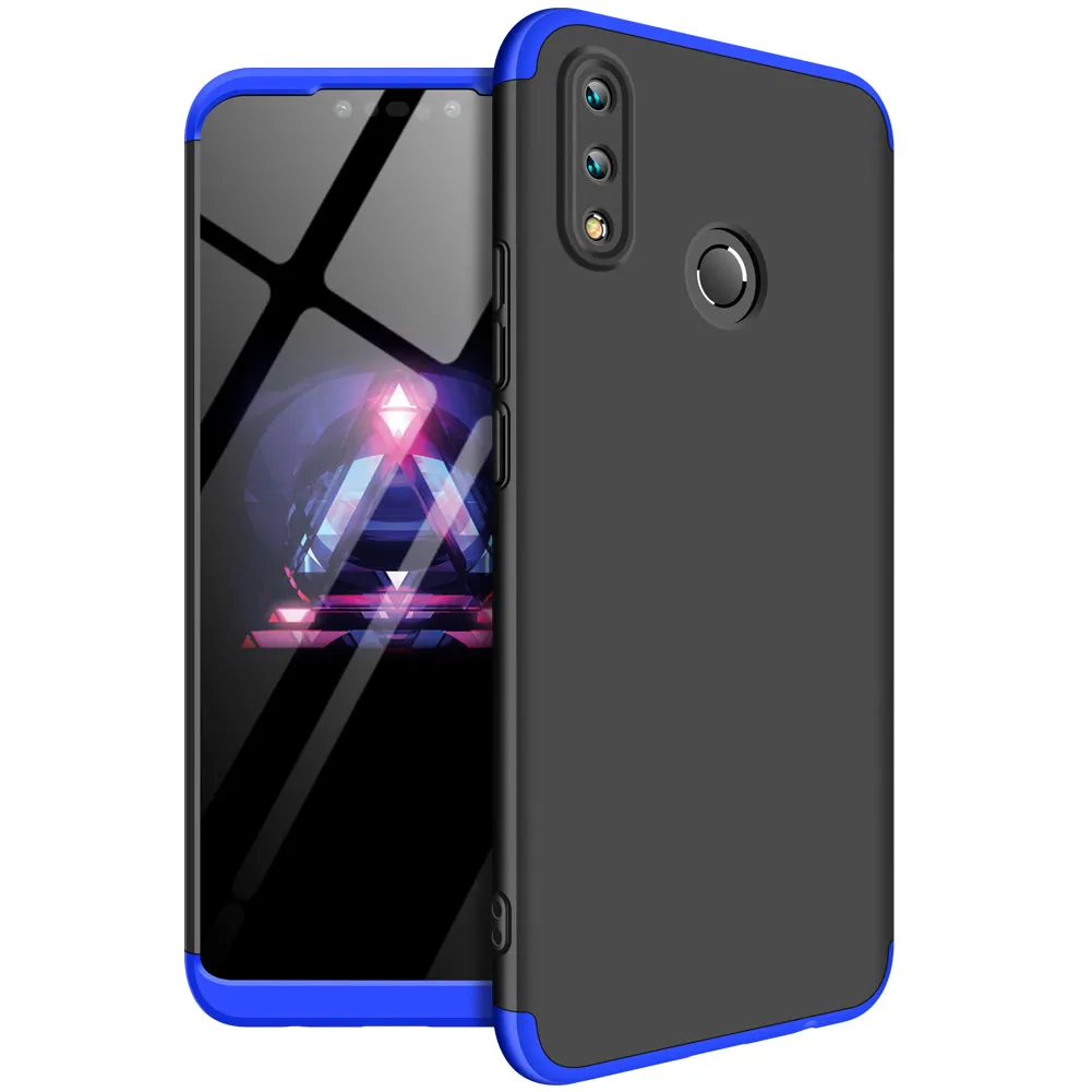 For HUAWEI NOVA 3I/P smart Plus 3 in 1 360 Degree Non-slip Shockproof Full Protective Case gold