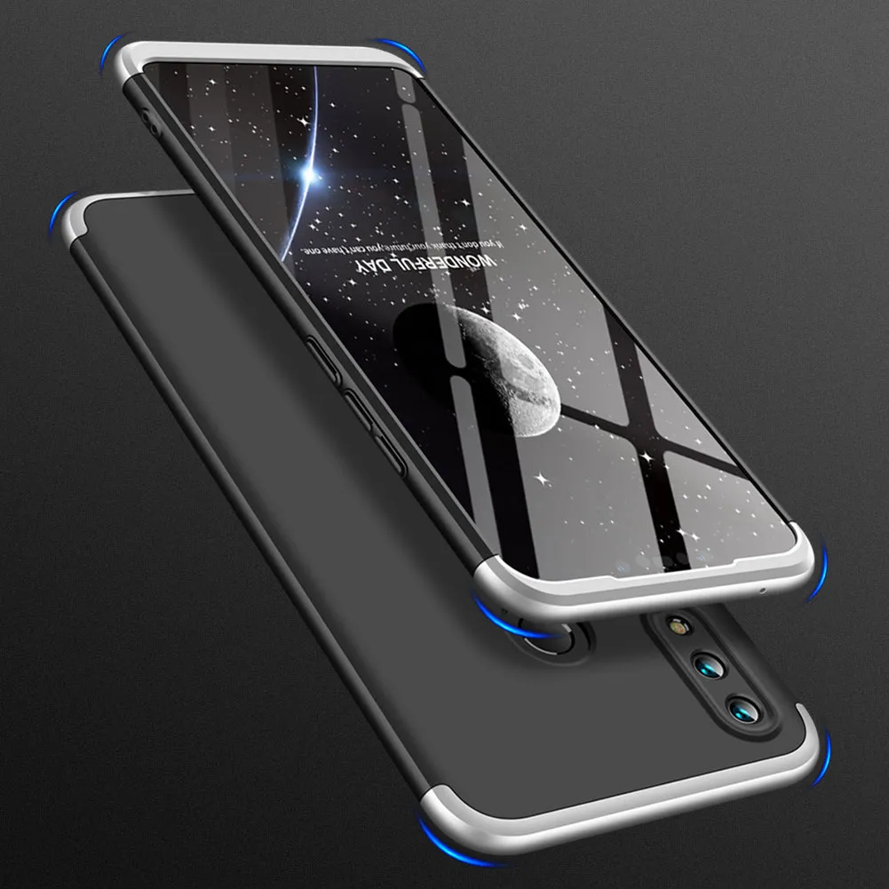 For HUAWEI NOVA 3I/P smart Plus 3 in 1 360 Degree Non-slip Shockproof Full Protective Case gold