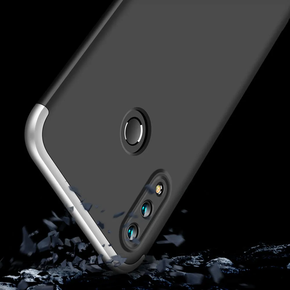 For HUAWEI NOVA 3I/P smart Plus 3 in 1 360 Degree Non-slip Shockproof Full Protective Case gold
