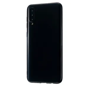 For Samsung A20E/A40/A70 Cellphone Cover Soft TPU Phone Case Simple Profile Scratch Resistant Full Body Protection Shell Bright black