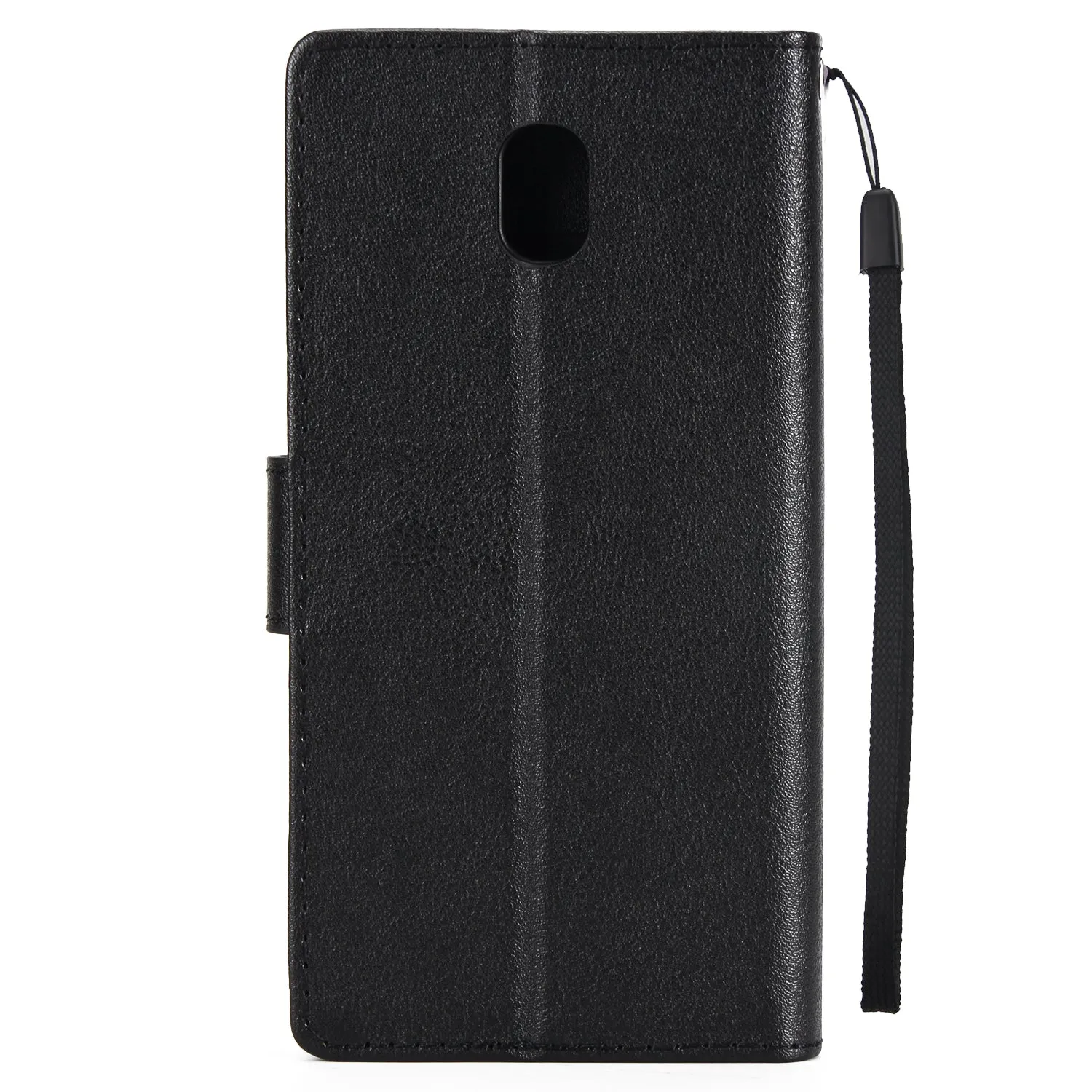 For Samsung J7 2017 European Edition/J730/J7 PRO PU Leather Protective Phone Case with 3 Card Position wine red