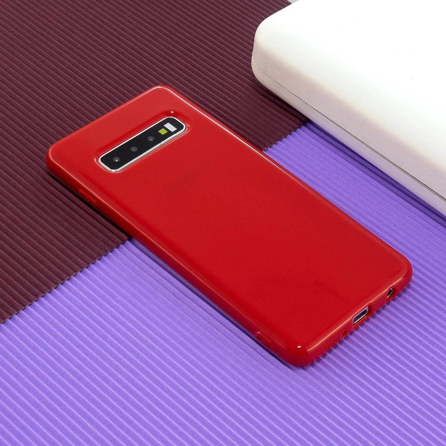For Samsung Note 8/Note 9 Mobile Phone Shell Thickened Case Anti-slip Screen Protector Smart Cellphone Cover Yellow