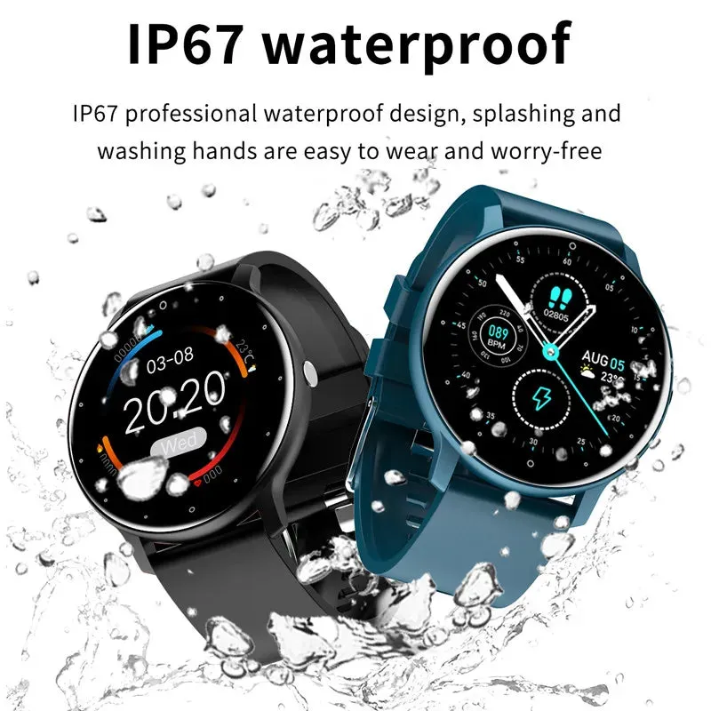 Full Touch Smart Watch: Sporty, Waterproof, Bluetooth - 2024 Edition