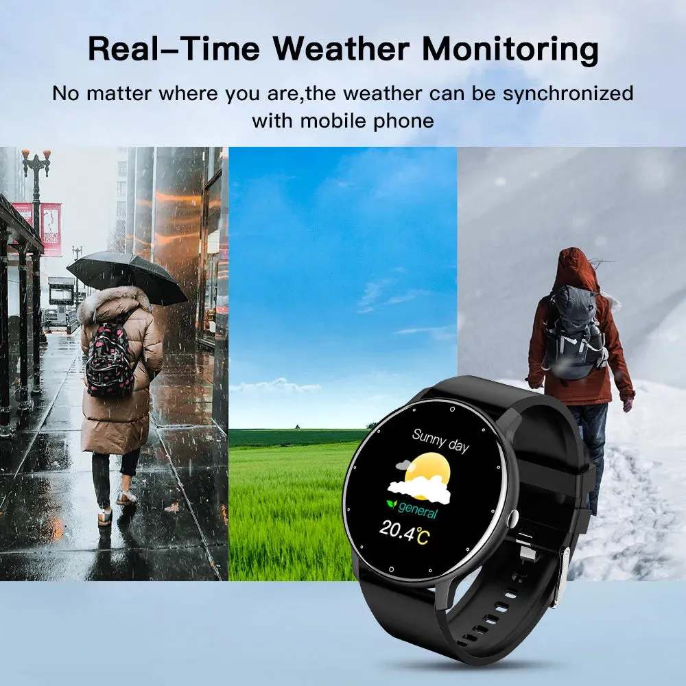 Full Touch Smart Watch: Sporty, Waterproof, Bluetooth - 2024 Edition