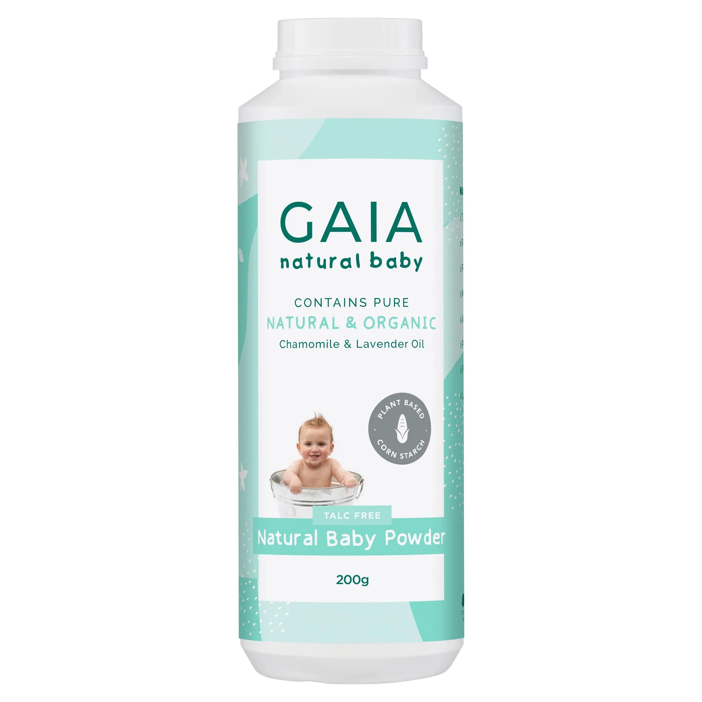 GAIA Natural Baby Powder 200g Exp: 12/27