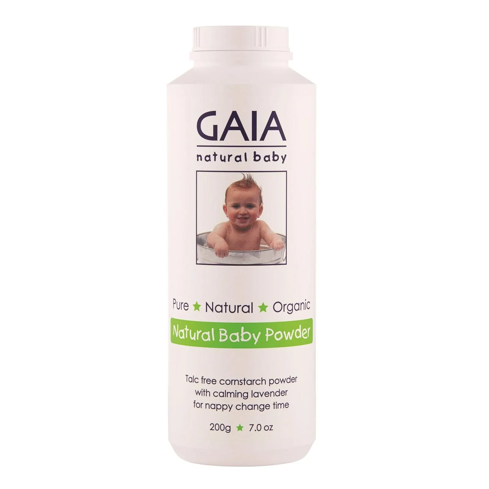 GAIA Natural Baby Powder 200g Exp: 12/27