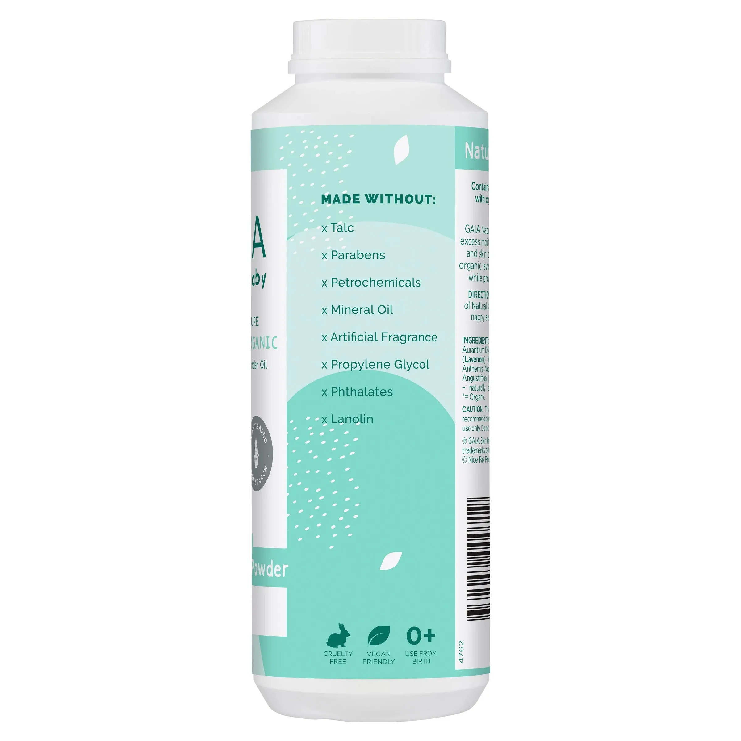 GAIA Natural Baby Powder 200g Exp: 12/27
