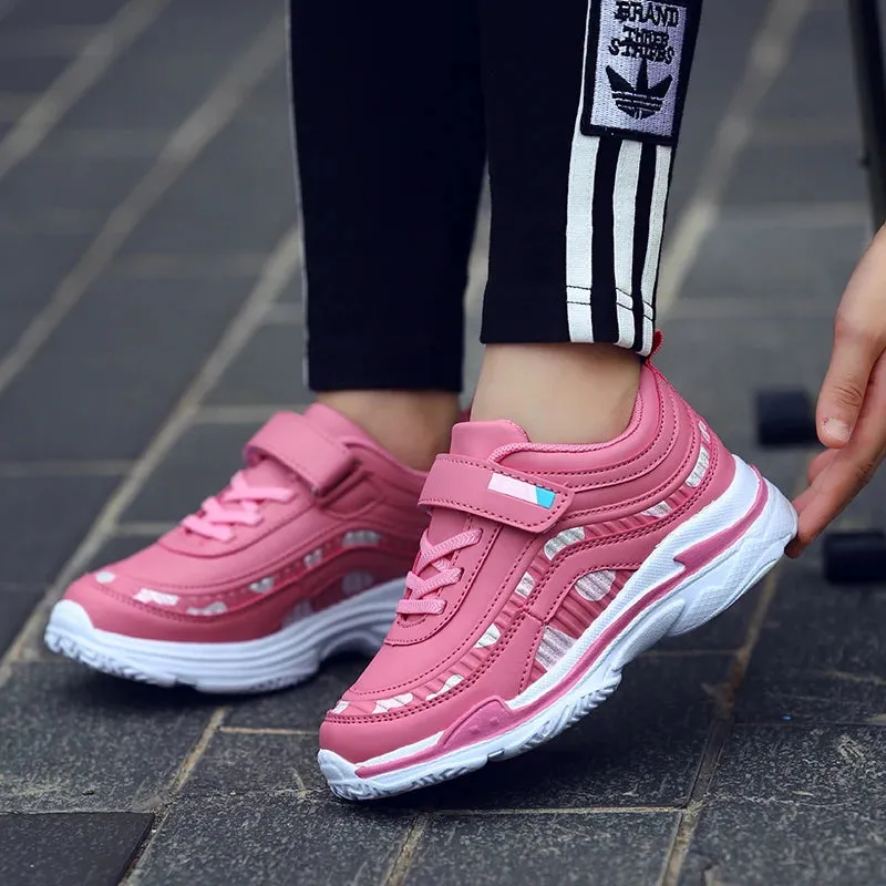 Girls Sport Shoes Waterproof Running Shoes Kids Sneakers Breathable Antislip Children Shoes