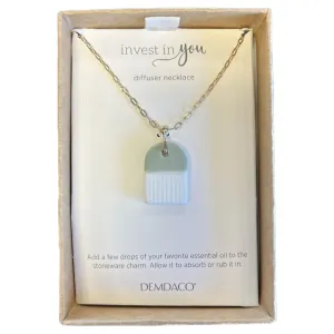 Green Aromatherapy Necklace