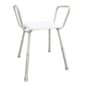 Height Adjustable Shower Stool with Arms