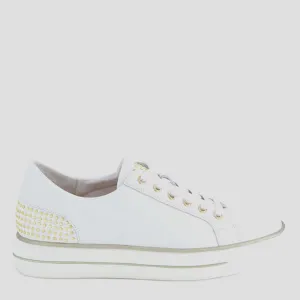 KAIYA W - WHITE TUMBLE LEATHER