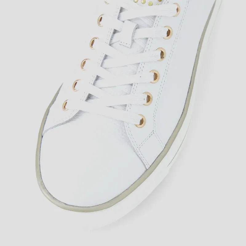 KAIYA W - WHITE TUMBLE LEATHER