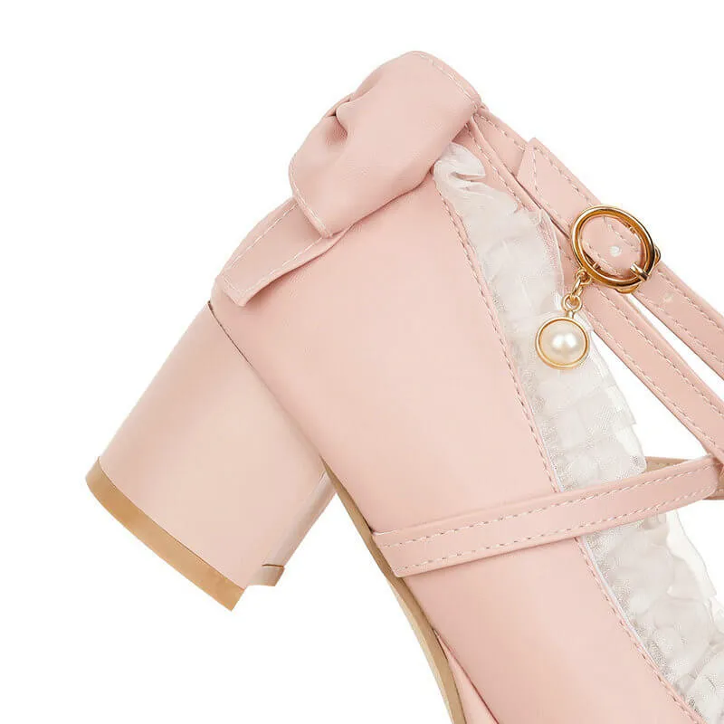 Lace Lolita Bow Shoes