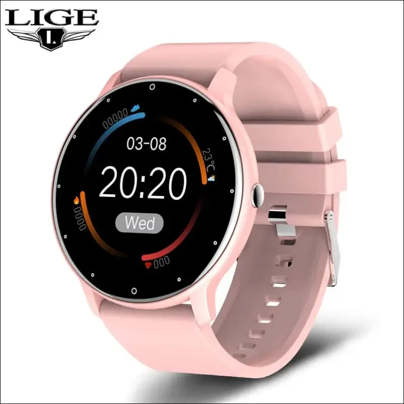 Lige 2022 new smart watch men full touch screen sport fitness watch ip67 waterproof bluetooth