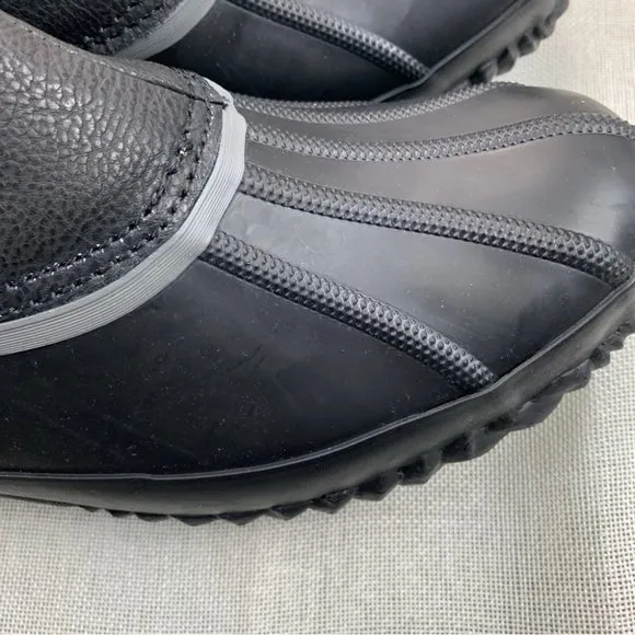 London Fog Mens Rye Duck Boot Mens Shoes Black 10M