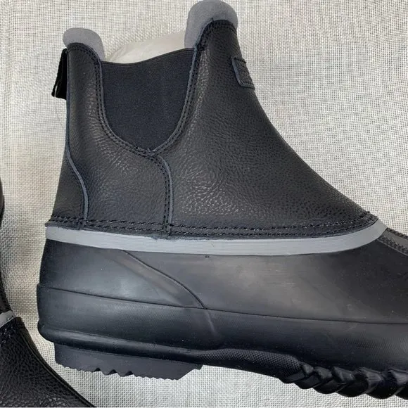 London Fog Mens Rye Duck Boot Mens Shoes Black 10M