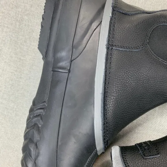 London Fog Mens Rye Duck Boot Mens Shoes Black 10M