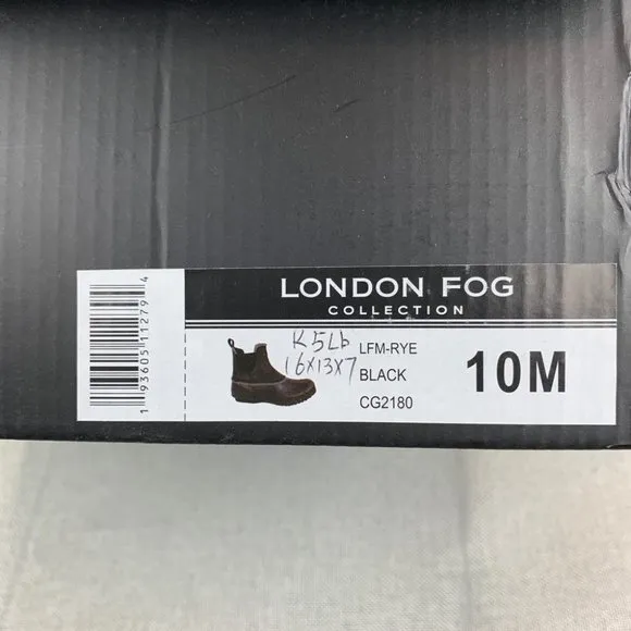 London Fog Mens Rye Duck Boot Mens Shoes Black 10M