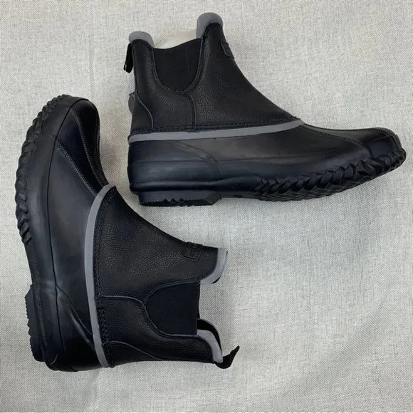London Fog Mens Rye Duck Boot Mens Shoes Black 10M