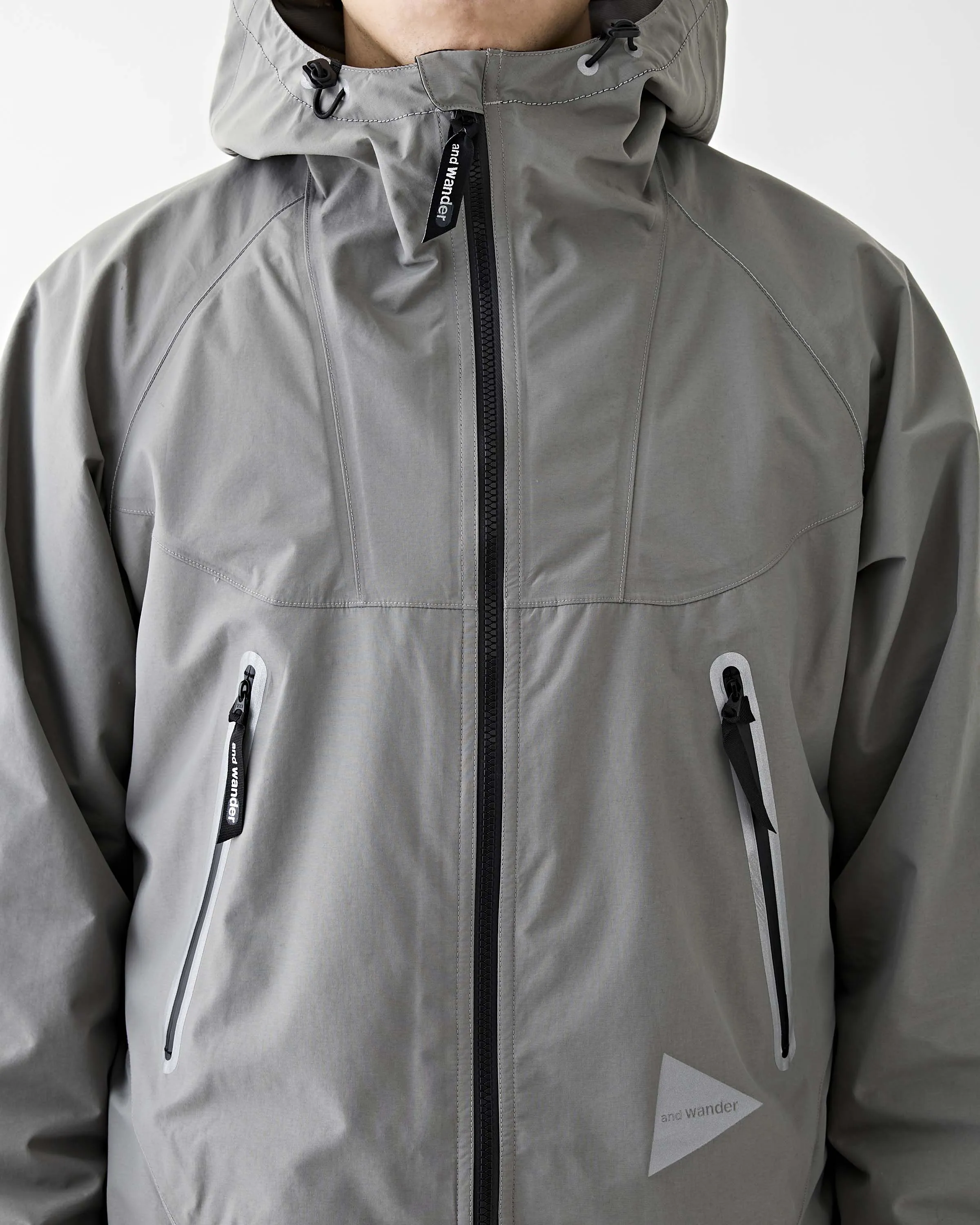 Loose Fitting Rain Jacket Grey