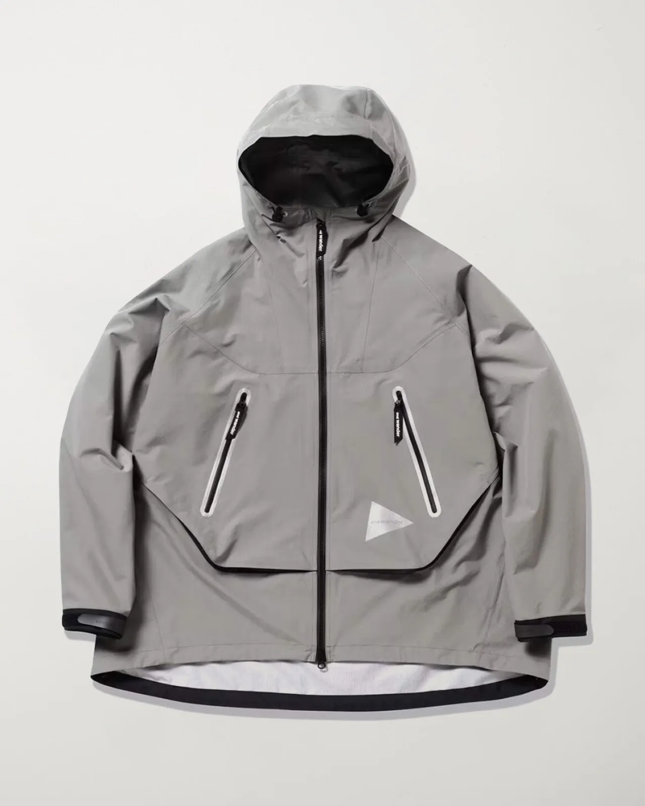 Loose Fitting Rain Jacket Grey