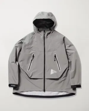 Loose Fitting Rain Jacket Grey