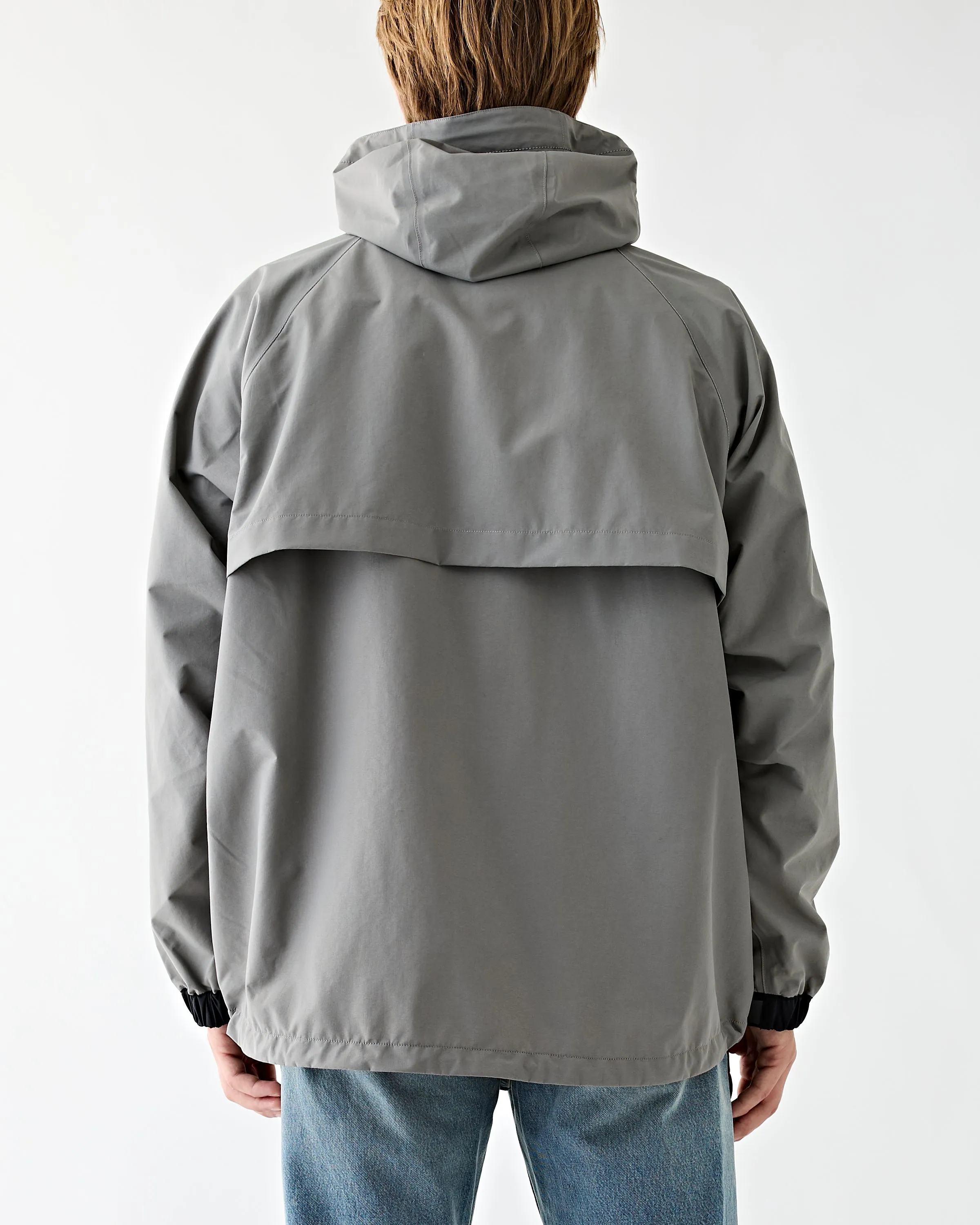 Loose Fitting Rain Jacket Grey