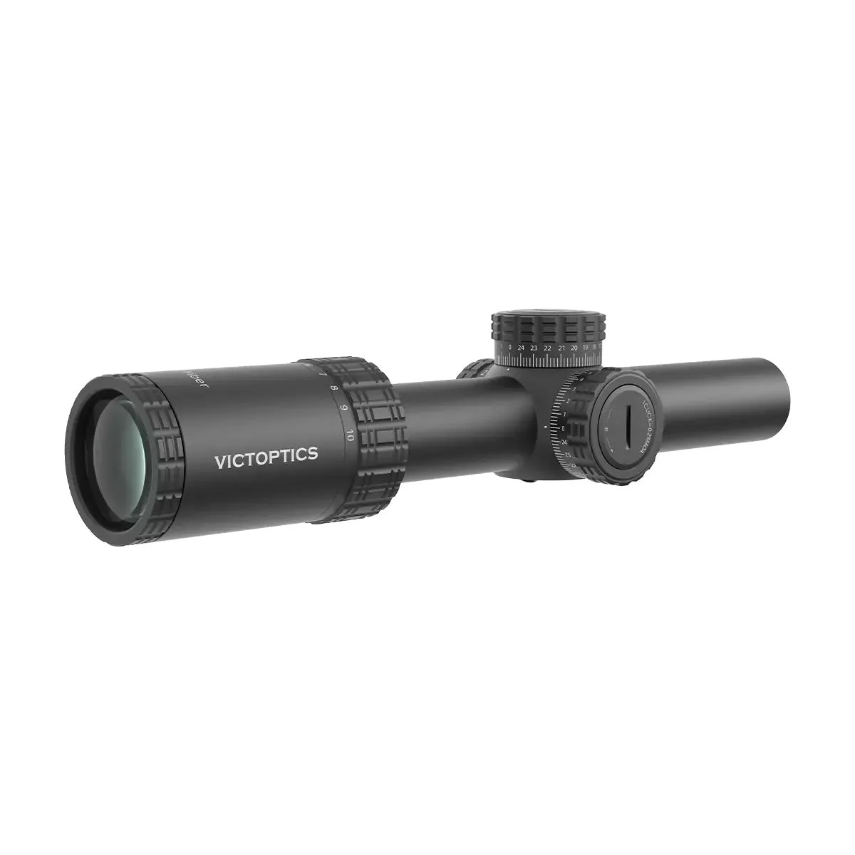 LPVO Riflescope VictOptics S10 1-10x24i Fiber - Black