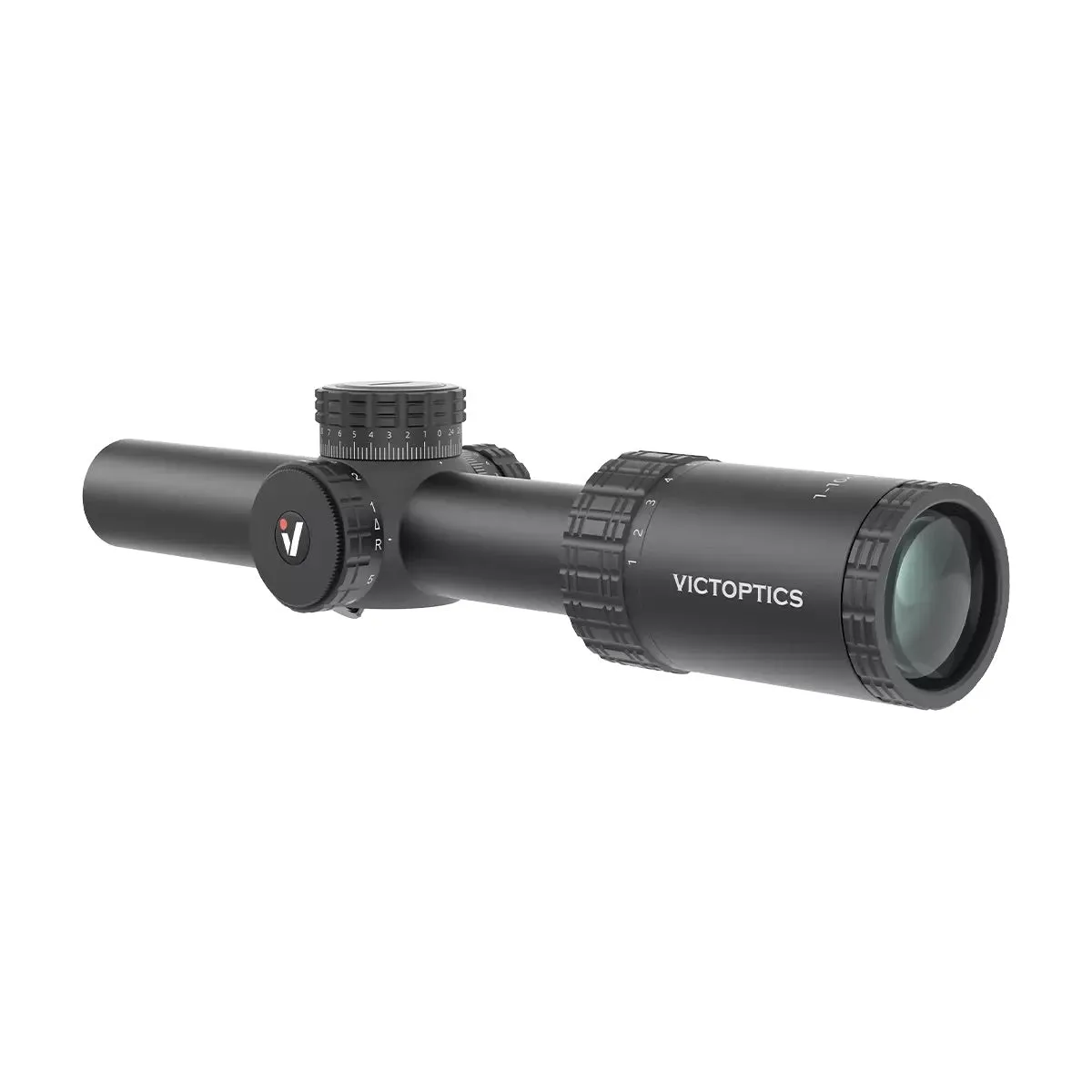 LPVO Riflescope VictOptics S10 1-10x24i Fiber - Black
