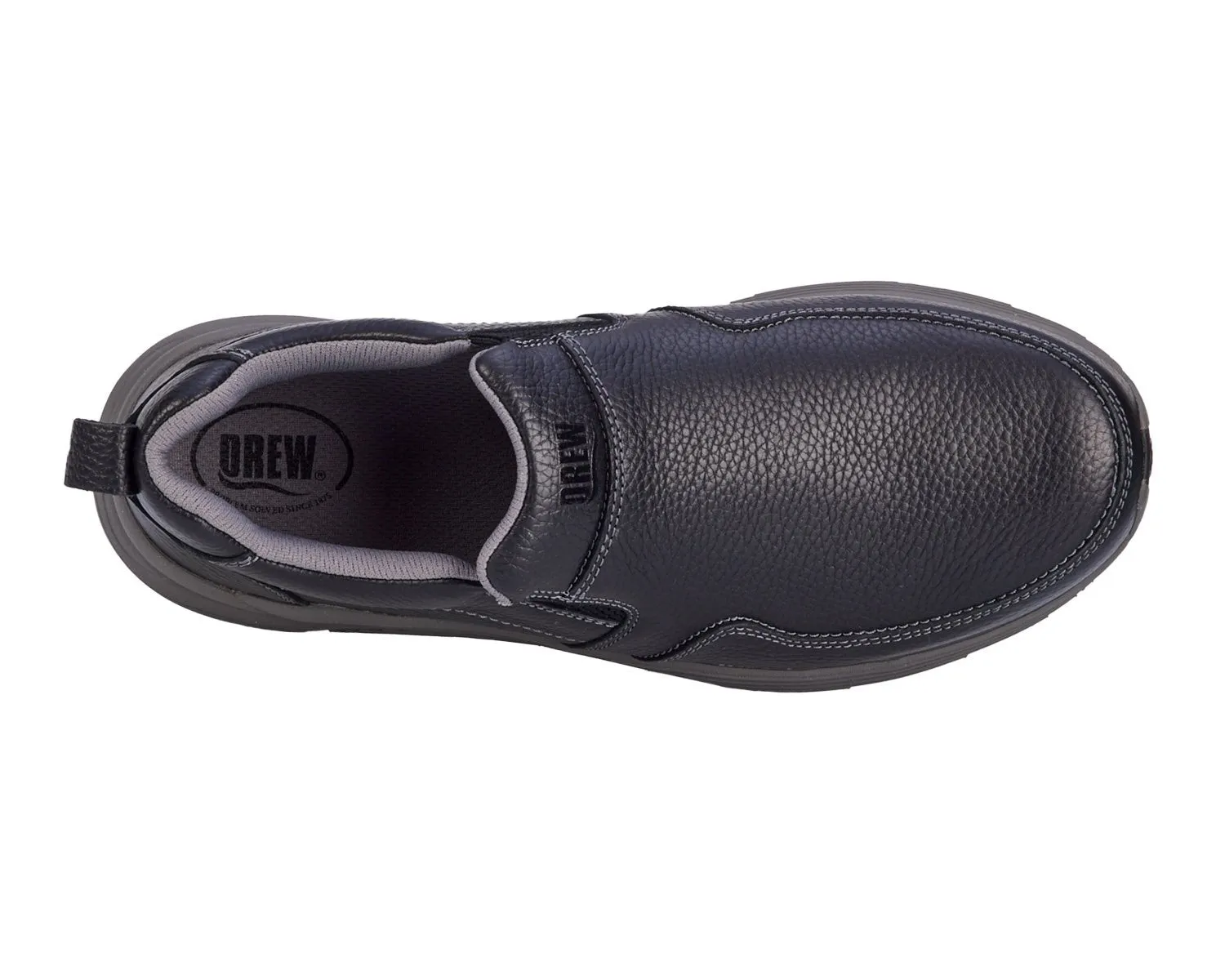 MATCH Black Pebbled Leather