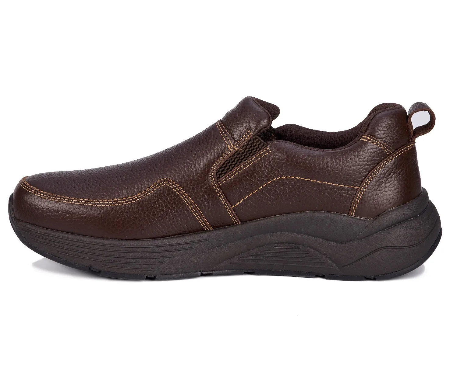 MATCH Brown Pebbled Leather