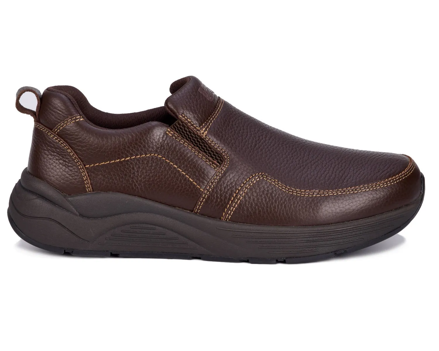 MATCH Brown Pebbled Leather