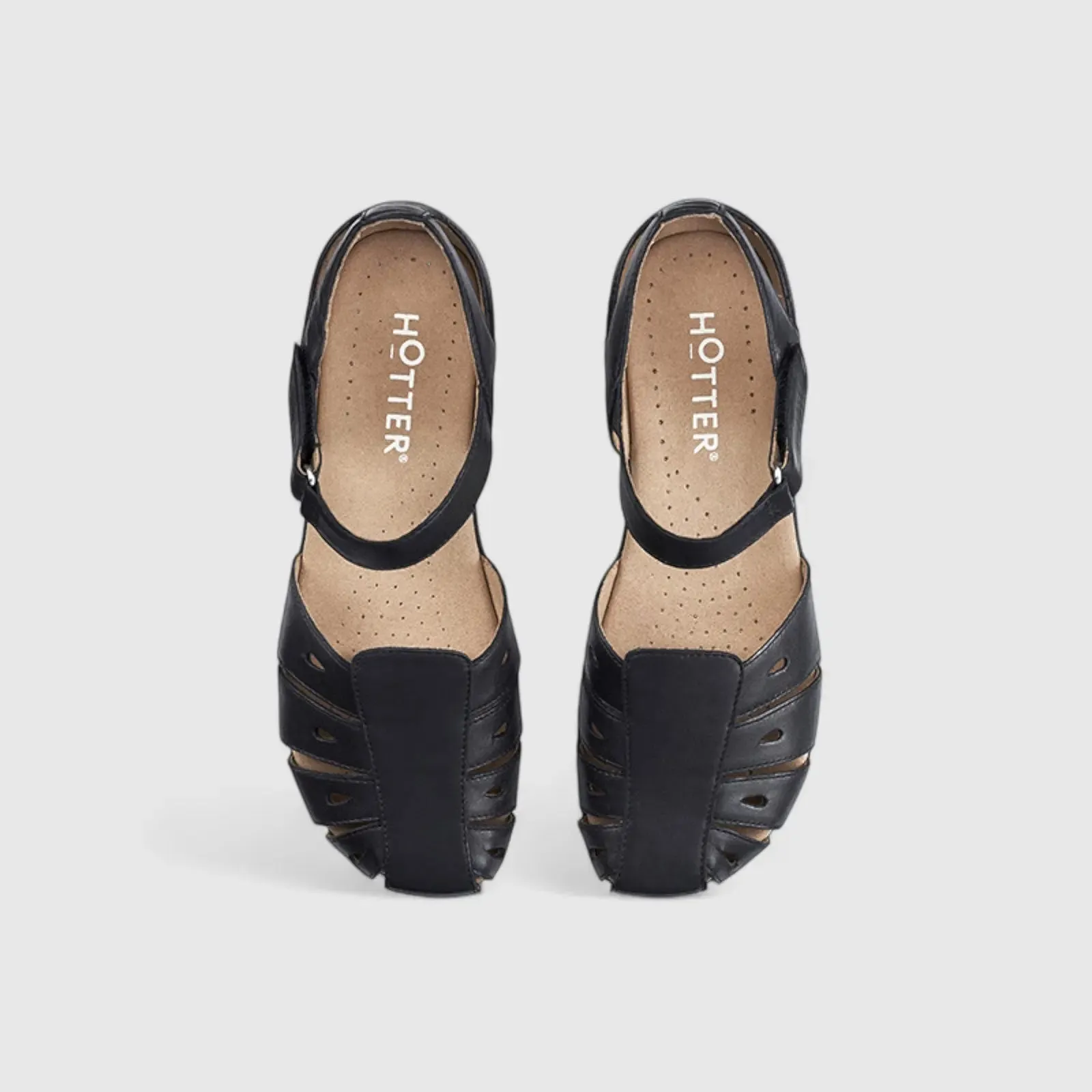 May Comfort Fisherman Leather Shoe Sandal Black