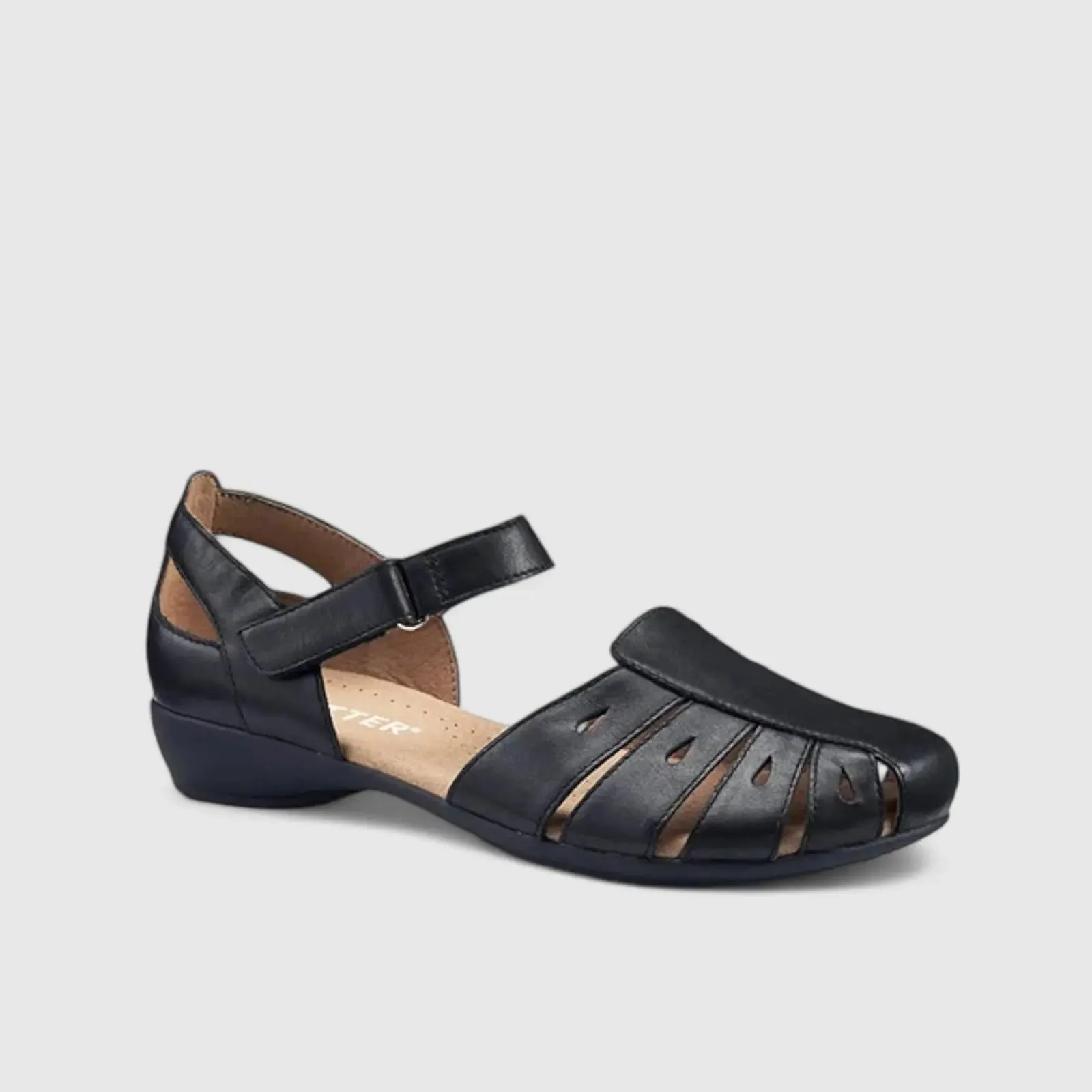 May Comfort Fisherman Leather Shoe Sandal Black