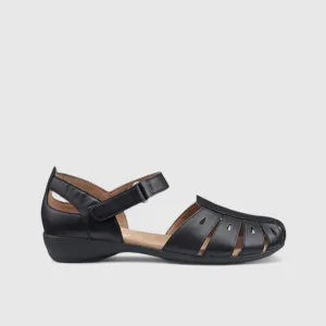 May Comfort Fisherman Leather Shoe Sandal Black