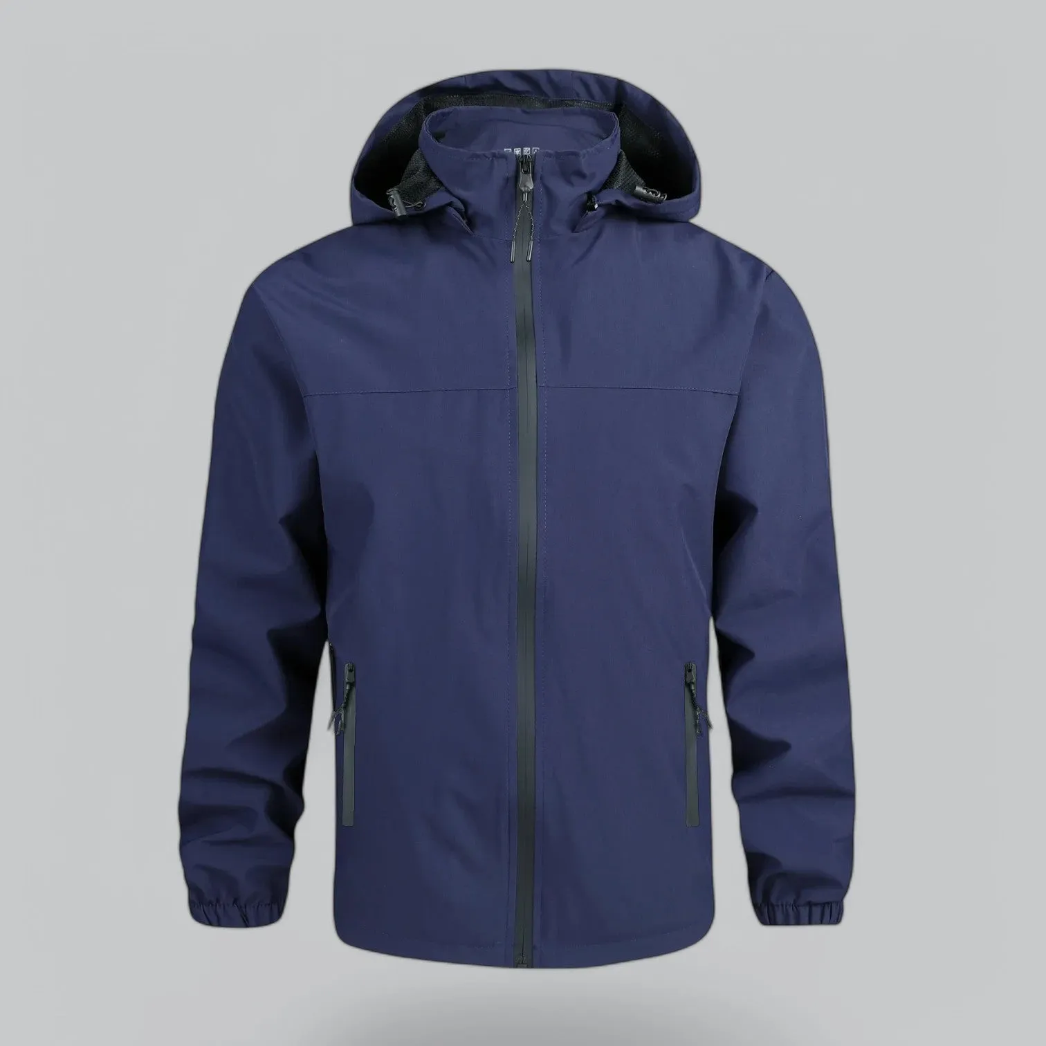 Men's Waterproof Windbreaker Jacket | Lightweight, Breathable Fabric, Adjustable Hood & Packable Design
