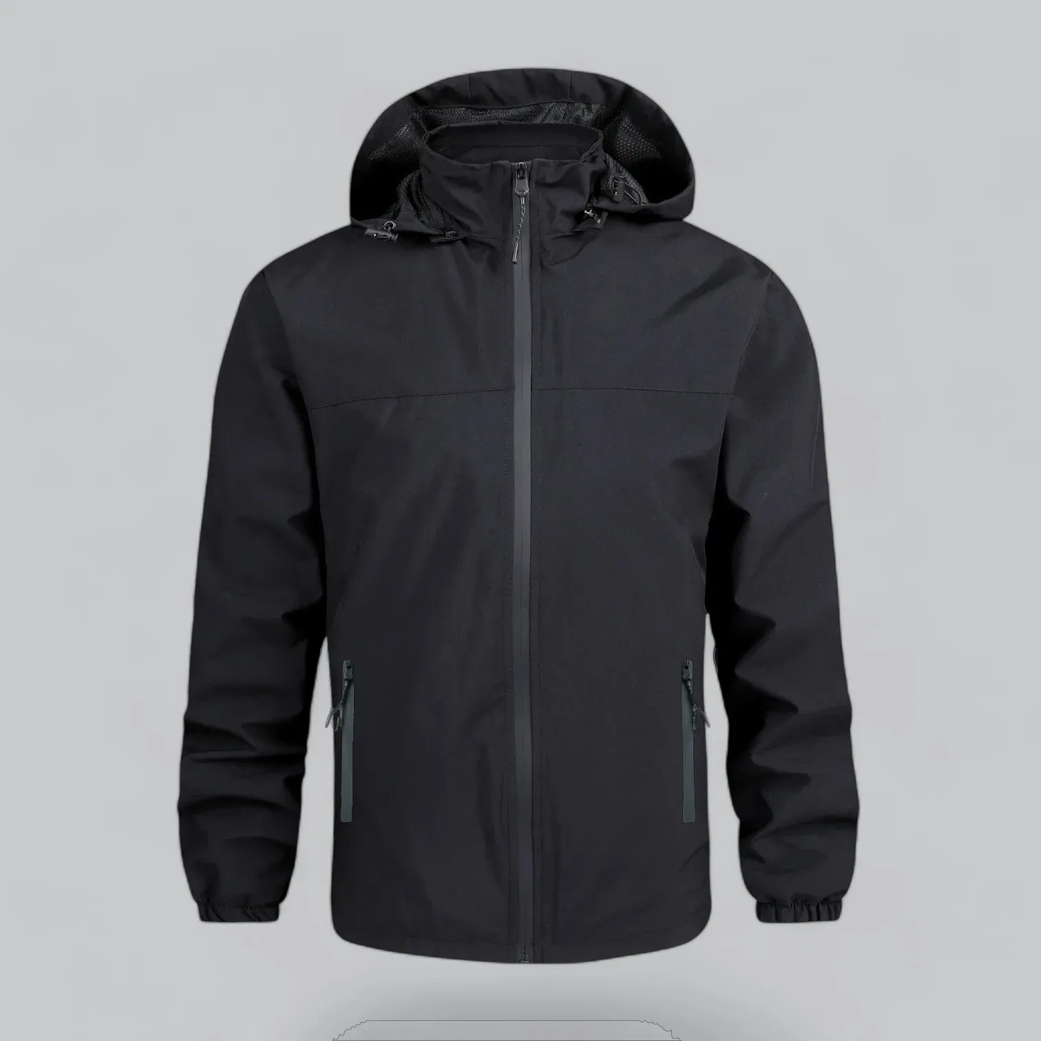 Men's Waterproof Windbreaker Jacket | Lightweight, Breathable Fabric, Adjustable Hood & Packable Design