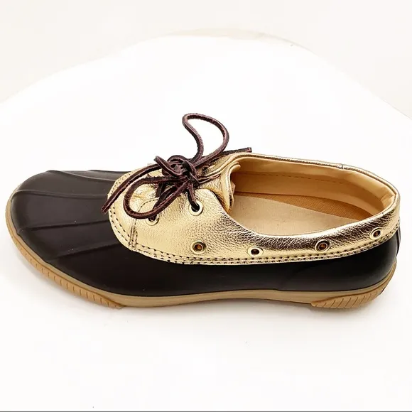 {Michael Michael Kors} Hyde Rubber/Leather Waterproof Duck Shoes