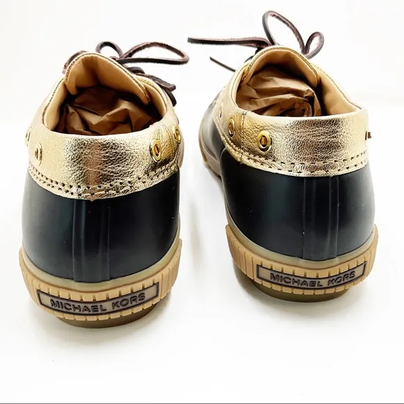 {Michael Michael Kors} Hyde Rubber/Leather Waterproof Duck Shoes