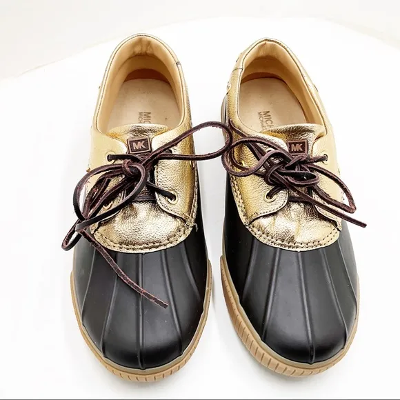 {Michael Michael Kors} Hyde Rubber/Leather Waterproof Duck Shoes