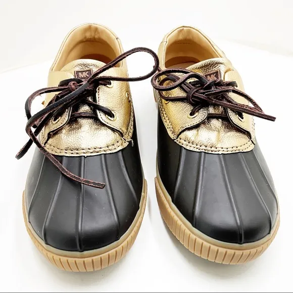 {Michael Michael Kors} Hyde Rubber/Leather Waterproof Duck Shoes