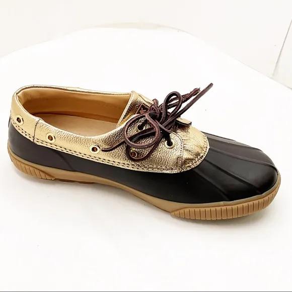 {Michael Michael Kors} Hyde Rubber/Leather Waterproof Duck Shoes