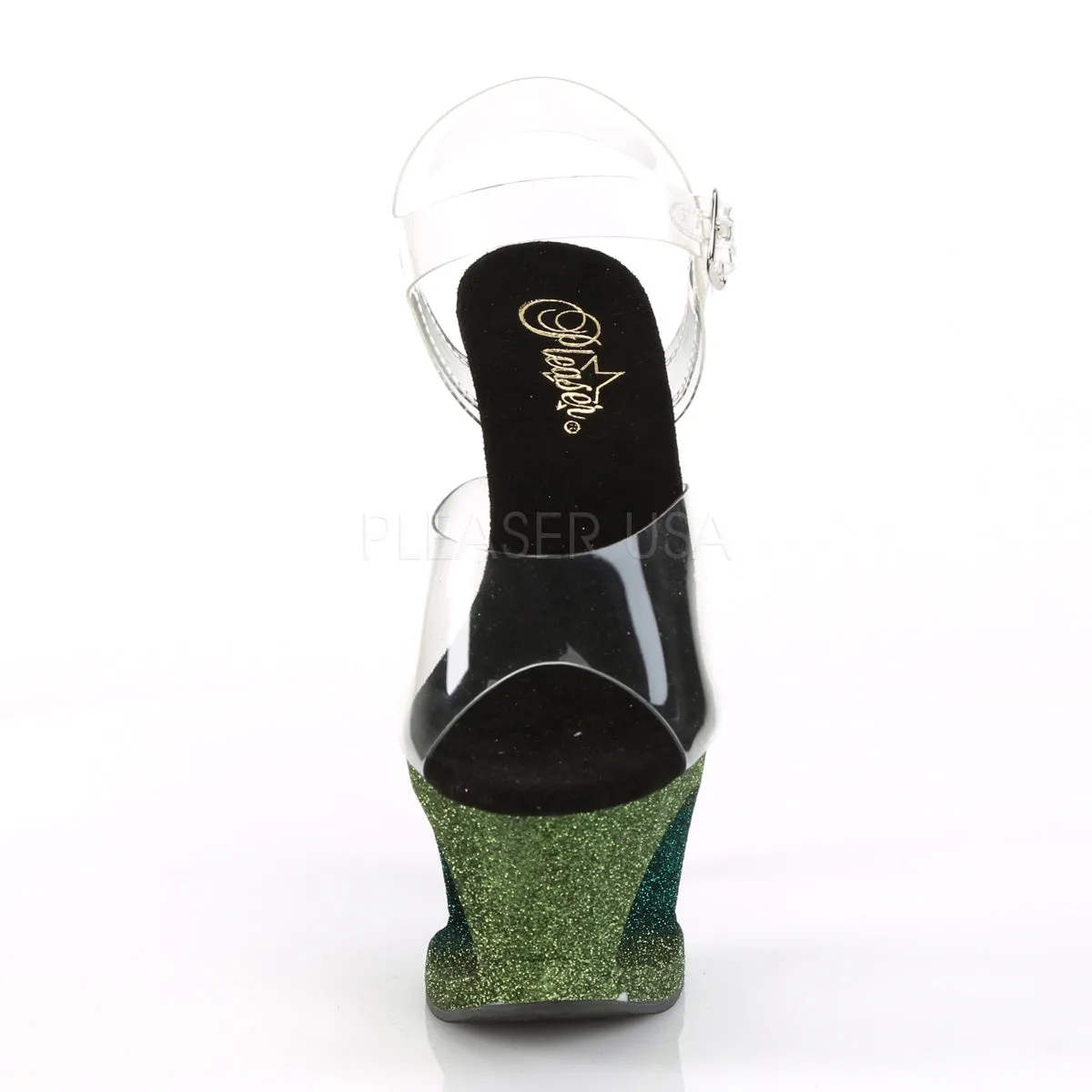 MOON-708OMBRE  Clear/Emerald-Black Ombre