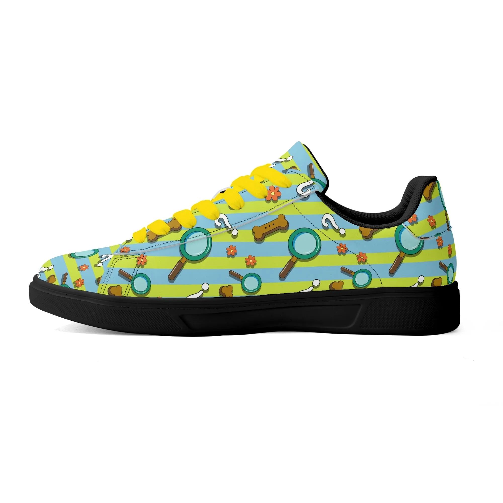 Mystery Cutie Unisex Low Top Leather Kicks