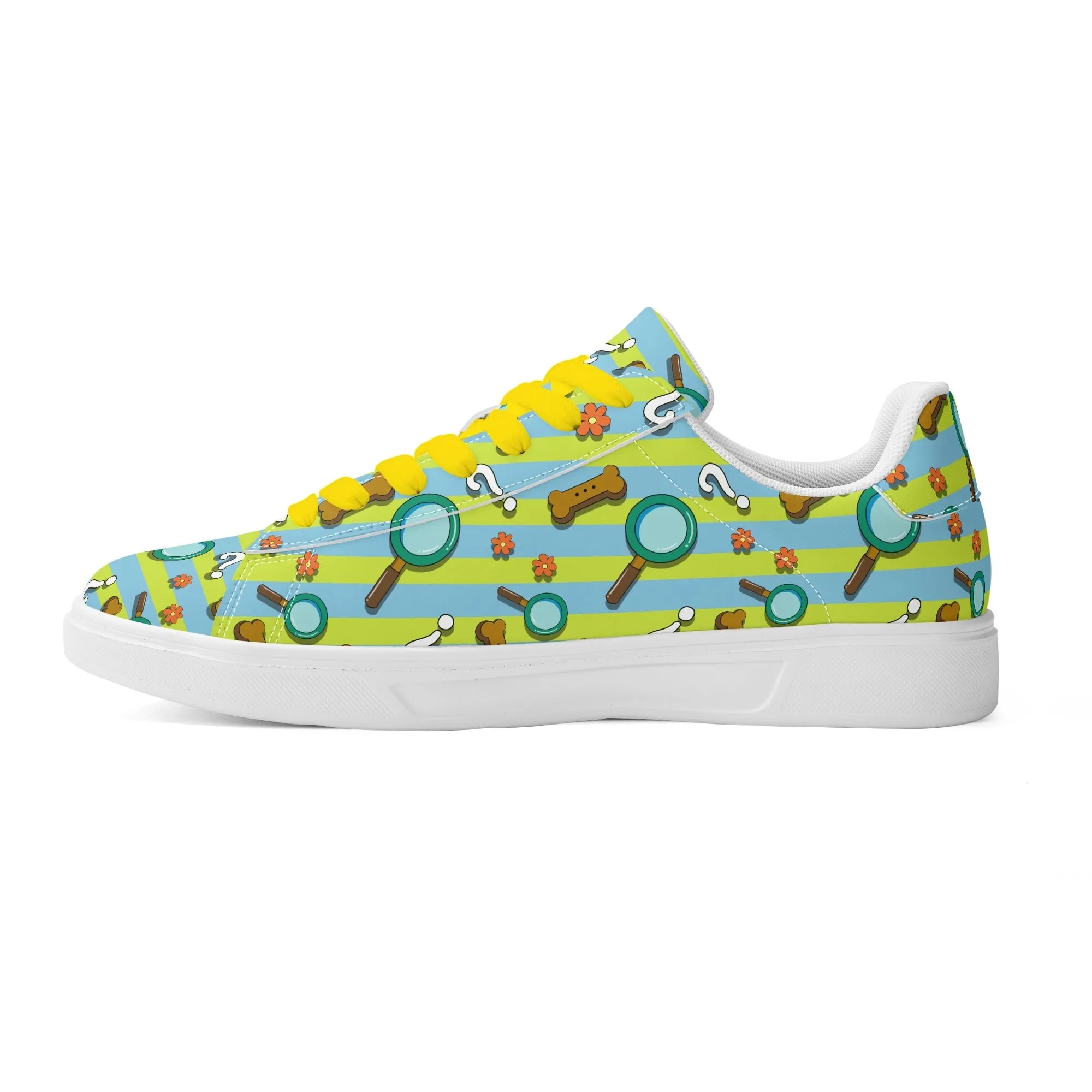 Mystery Cutie Unisex Low Top Leather Kicks